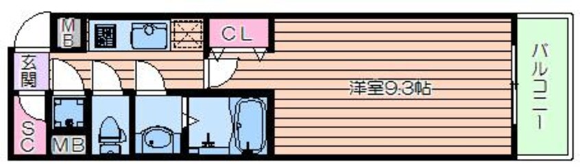 間取図 La Douceur心斎橋　