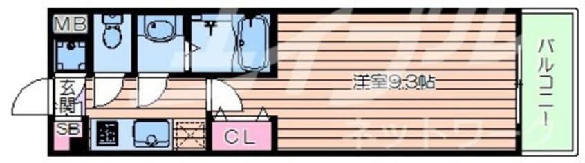 間取図 La Douceur心斎橋　