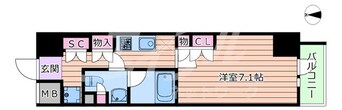 間取図 エスリードコート堺筋本町
