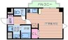 マルセイ玉川マンション 1Rの間取り