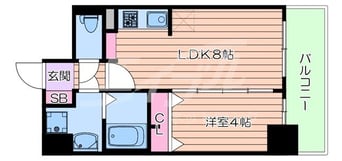 間取図 La Douceur谷町