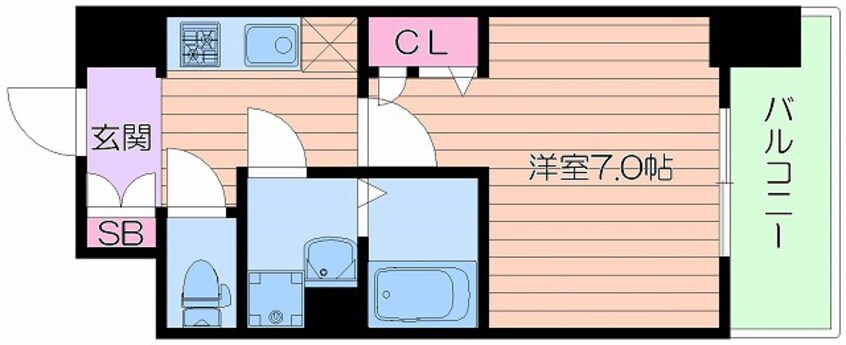 間取図 レジュールアッシュ梅田北