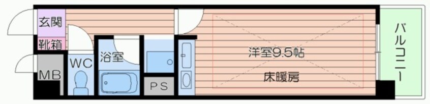 間取図 エスリード堂島