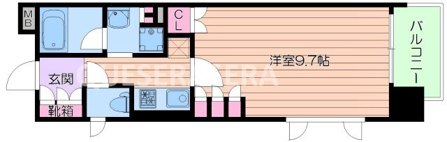 間取り図 パークアクシス大阪新町