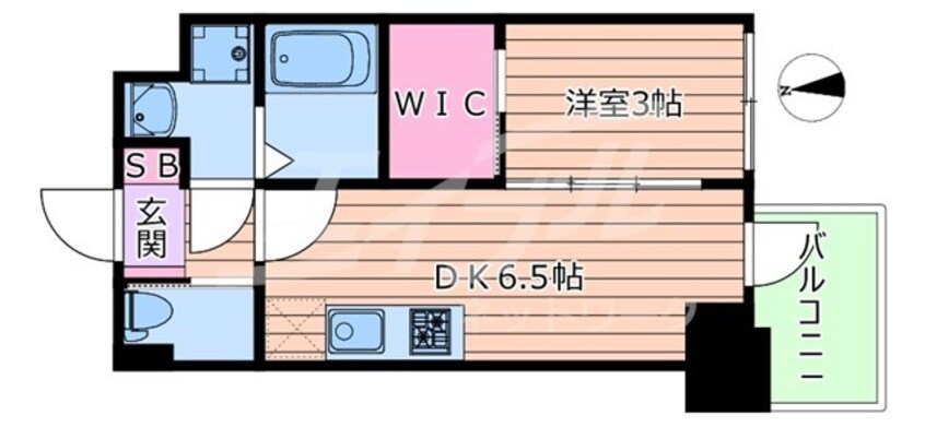 間取図 セレニテ堺筋本町リアン