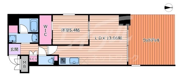 間取り図 大阪メトロ谷町線/谷町四丁目駅 徒歩2分 2階 築2年