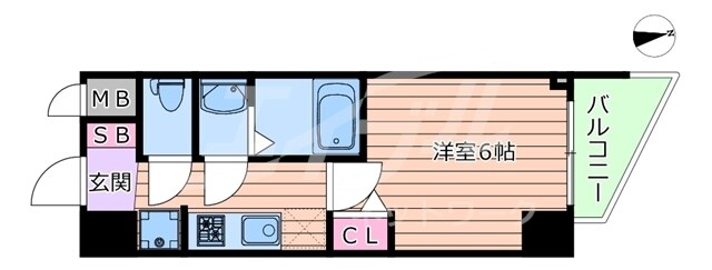 間取り図 S-RESIDENCE堺筋本町Uno