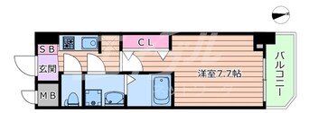 間取図 S-RESIDENCE堺筋本町Uno