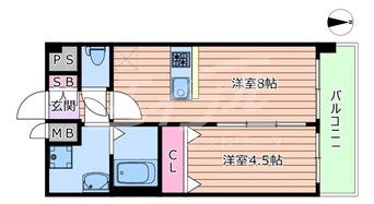 間取図 プレサンス京町堀ノース