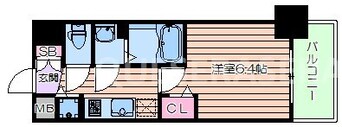 間取図 プレサンス天神橋スカイル