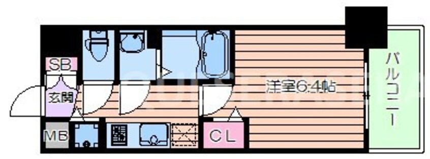 間取図 プレサンス天神橋スカイル
