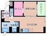 アリス・マナーガーデン谷町 1LDKの間取り