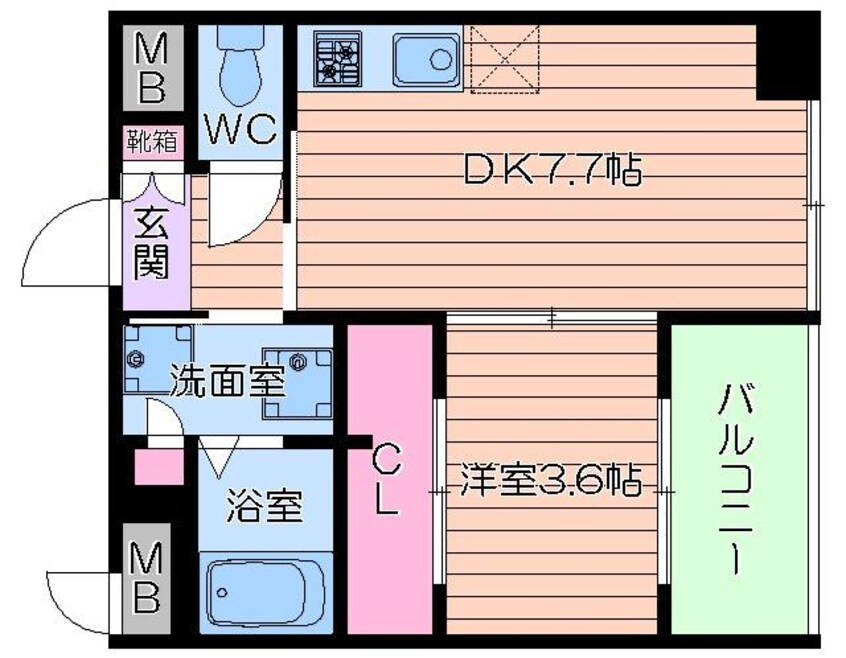 間取図 アリス・マナーガーデン谷町