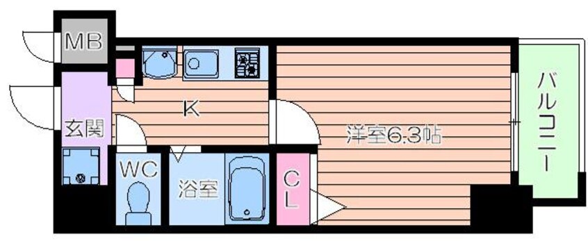 間取図 エステムプラザミッドプレイス