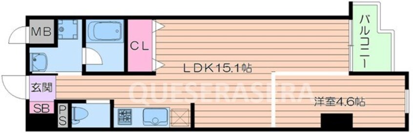 間取図 クリスタルブライト天満橋リバーサイド