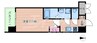 S-RESIDENCE大阪同心 1Kの間取り