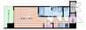 S-RESIDENCE大阪同心 1Kの間取り