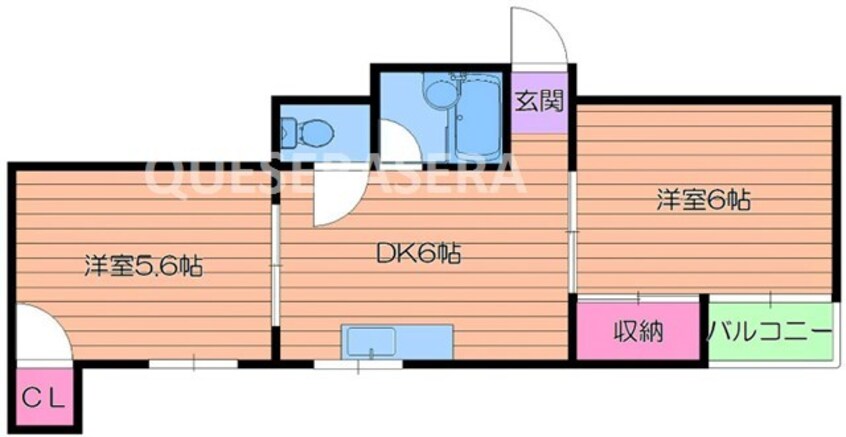 間取図 ハイツ浮田