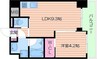 ノルデンハイム天神橋アドバンス 1LDKの間取り