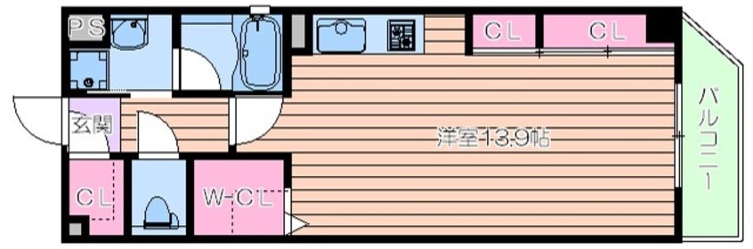 間取図 Ciel・D東梅田