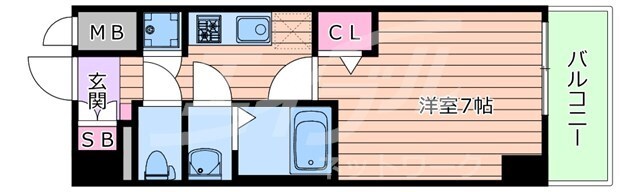 間取り図 ファーストフィオーレ谷町六丁目フェリシア