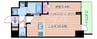 S-RESIDENCE堺筋本町Deux 1LDKの間取り