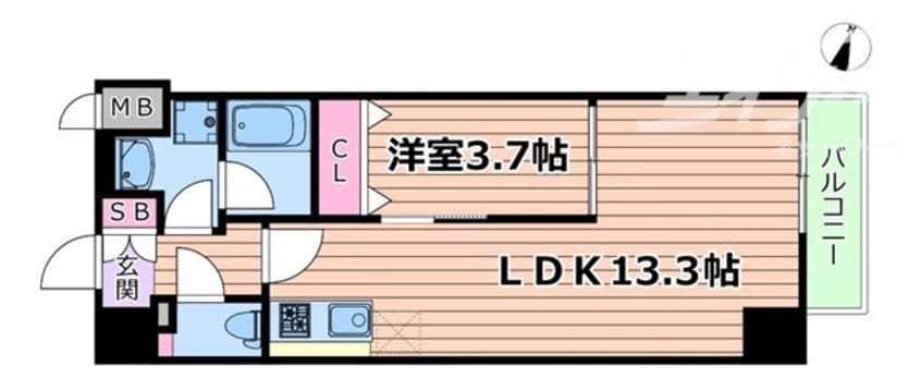 間取図 Sarnath海老江