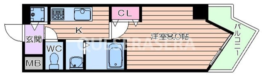 間取図 シャルマンフジ天神橋ノース