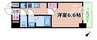 プレサンス海老江ジャルダン 1Kの間取り