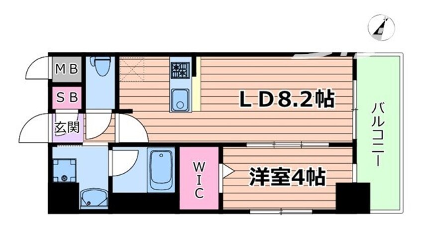 間取図 Metrosa京町堀