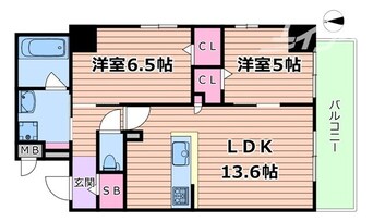 間取図 クレストコート同心