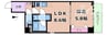 M-chris 1LDKの間取り