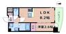 セレニテ天六ミラク 1LDKの間取り