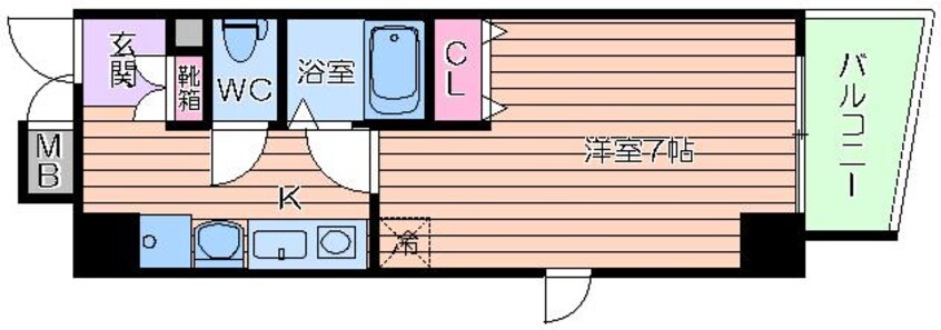 間取図 ラナップスクエア阿波座