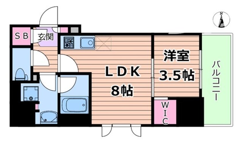 間取図 ルフォンプログレ堺筋本町タワーレジデンス