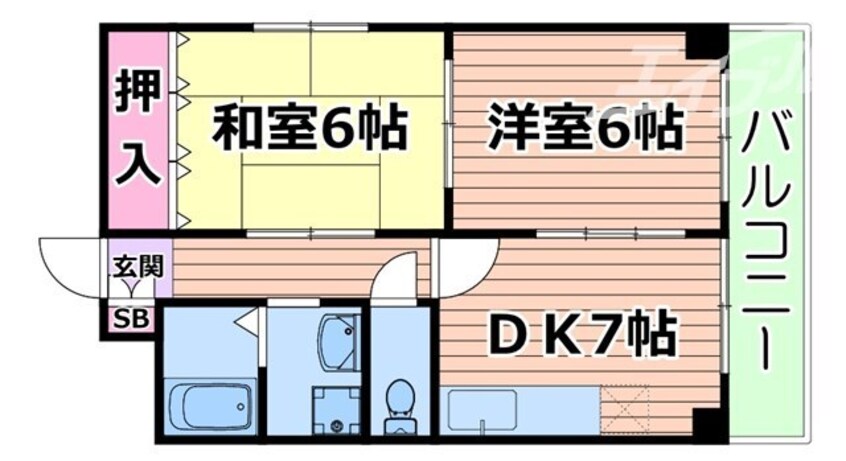 間取図 マンションやわらぎ