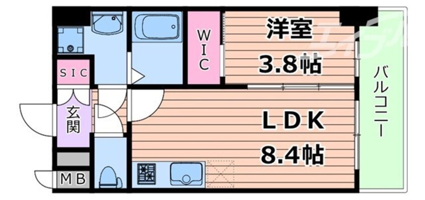 間取図 エスリードレジデンス梅田マークス