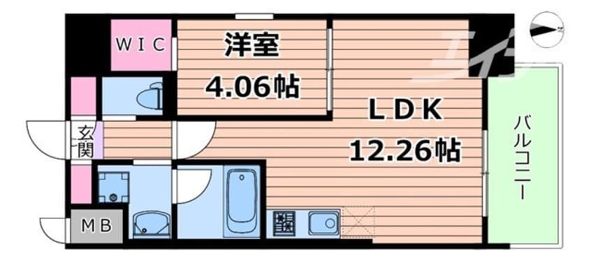 間取図 大阪メトロ堺筋線/堺筋本町駅 徒歩5分 2階 1年未満
