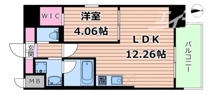 間取図 大阪メトロ堺筋線/堺筋本町駅 徒歩5分 5階 築1年
