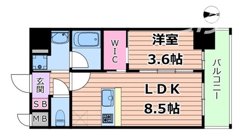 間取図 リヴェント福島