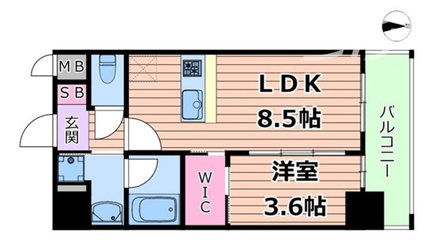 間取図 リヴェント福島