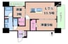 アーバネックス南新町 2LDKの間取り