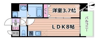 間取図 アプリーレ阿波座南