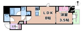 間取図 レジュールアッシュ谷町四丁目グランクラス