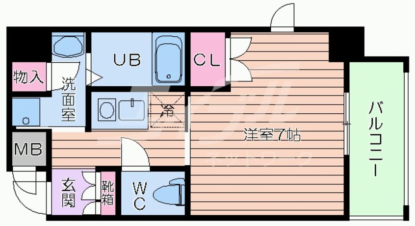 間取図 エイペックス京町堀