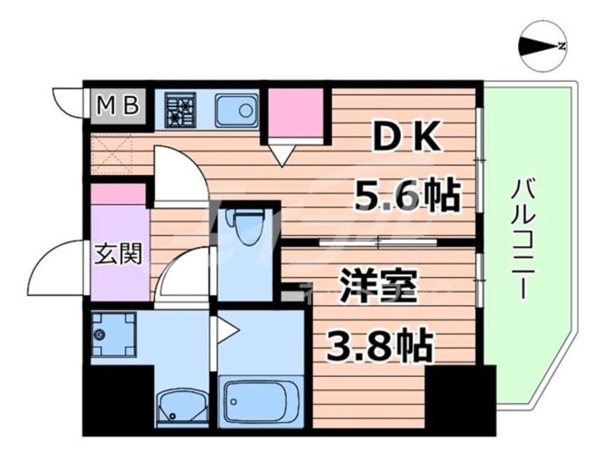 間取図 リヴェント福島野田