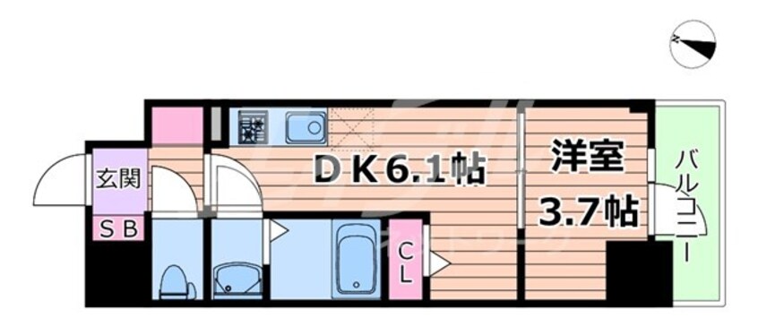 間取図 リヴェント福島野田