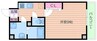 クレールソフィア都島 1Kの間取り