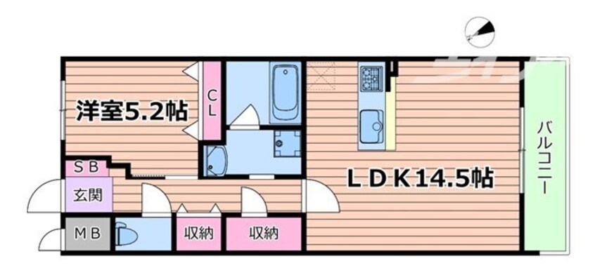 間取図 スプランディッド福島WEST