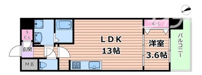 間取図 スプランディッド福島WEST